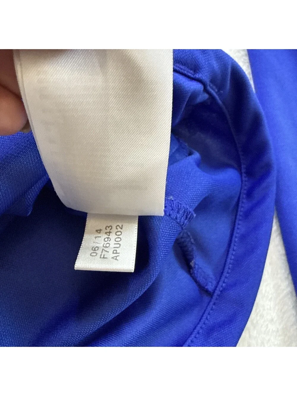 Adidas Women’s Small Track Jacket Blue With White (2441)